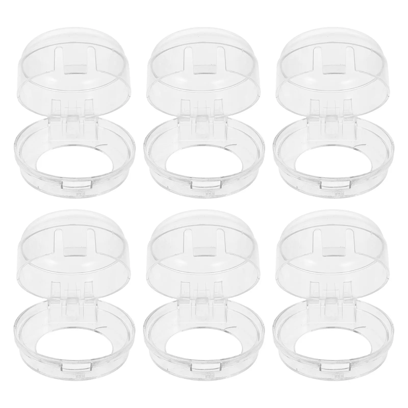 

6Pcs Gas Stove Knob Protectors Transparent Safety Covers Child Proof Switch Guards Easy Installation Kitchen Gas Stove Burner