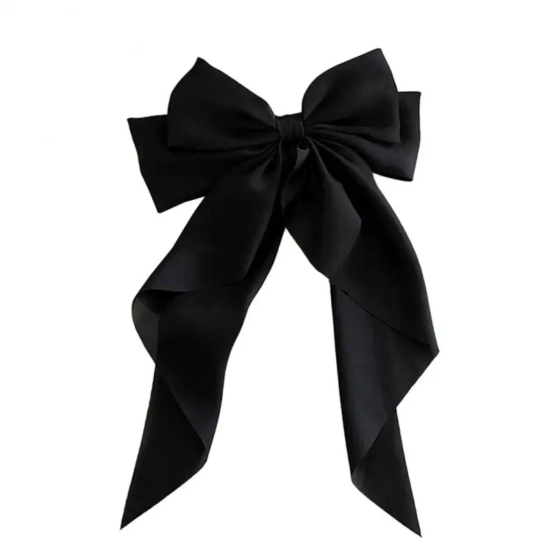 Bow Ribbon Comfortable To Wear Sturdy And Durable 3 Colors Bow Knot Hair Accessories Solid Color Hair Clip Soft And Smooth