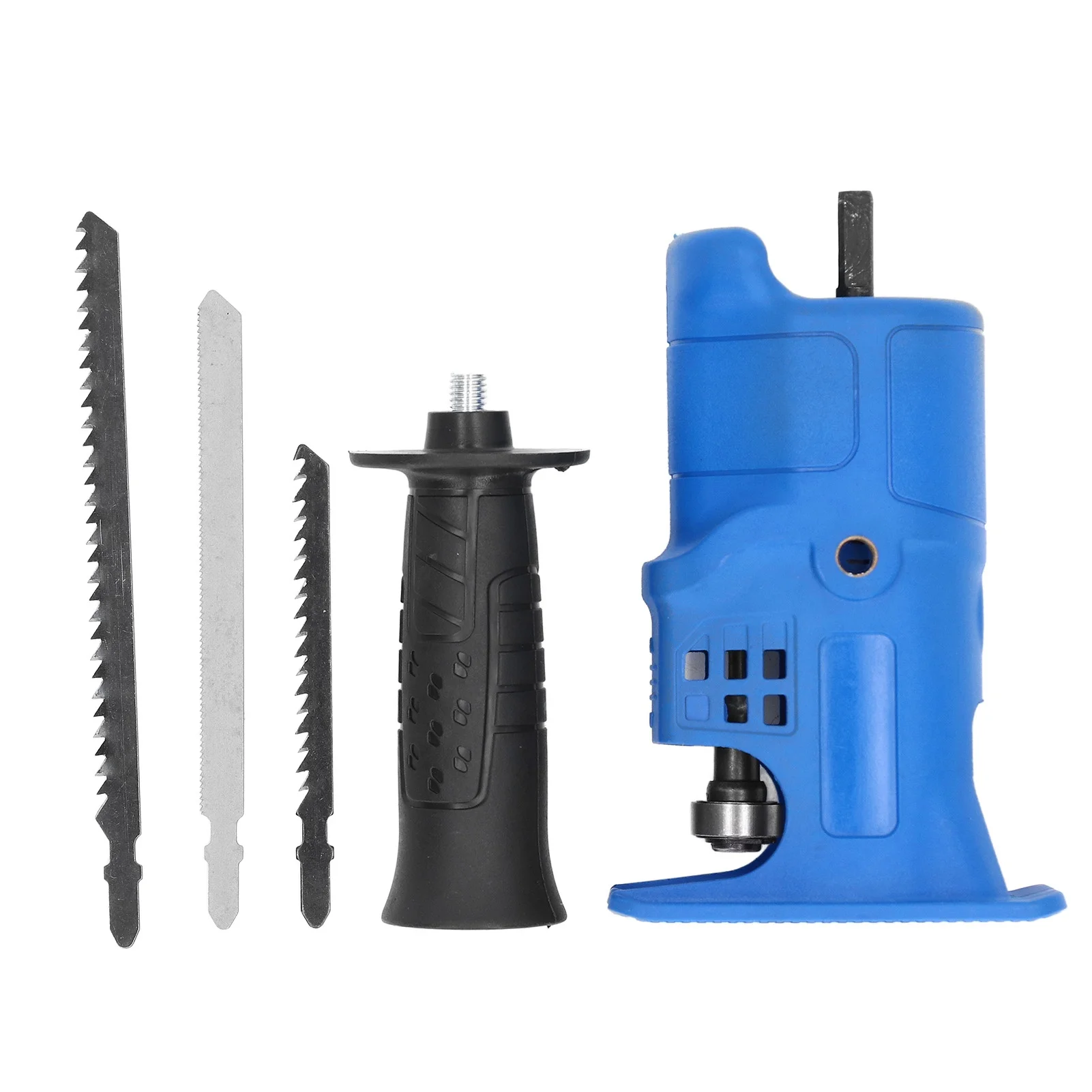 

Reciprocating Saw Adapter Drill Attachment with 3pcs Blade Tool Set Kti for Wood Metal