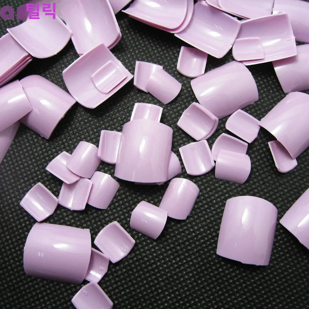 500pcs Artificial Toe Nails Tips French Acrylic Full Cover Professional Nail Art Decor Manicure Tools for Toenails