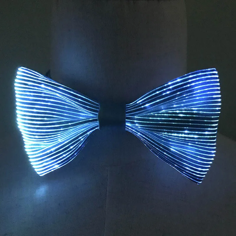 ربطات عنق مضيئة عصرية مخصصة للحفلات والرقص، إكسسوار شعبي عبر الحدود للعطلات #4