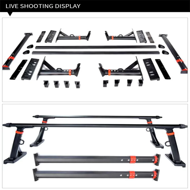 Universal Pickup Truck Adjustable Multifunctional Roll Bar Roof Rack For Hilux TOYOTA