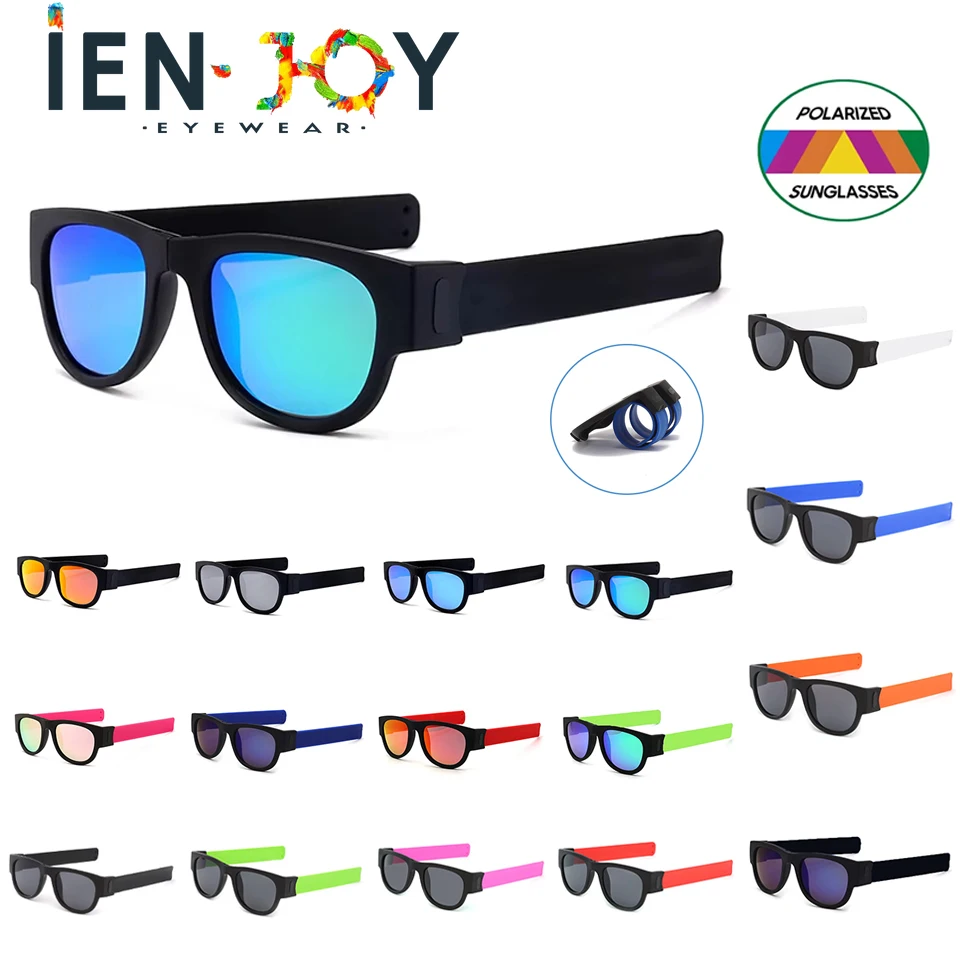 IENJOY Customizable Foldable Sunglasses Polarized Sunglasses for Men Sports Glasses Driving Cycling Sunglasses