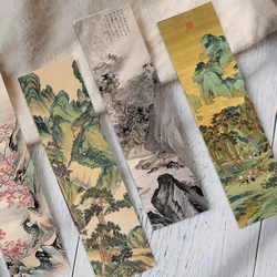 30pcs Landscape Painting Bookmarks with Chinese Style Classic and Ancient Bookmark Decoration Reading Page Annotation Cards﻿
