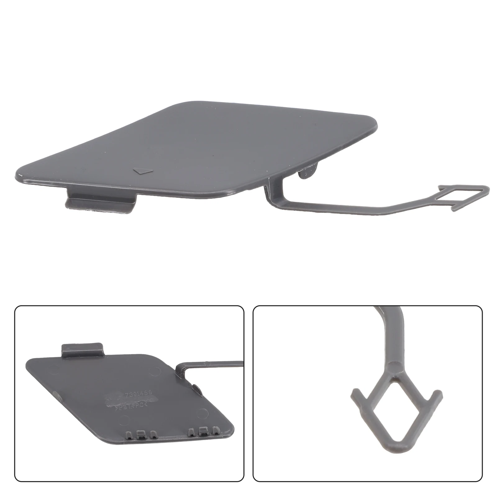 1 قطعة المصد الخلفي سحب هوك غطاء العين غطاء معدة خطاف أسود غطاء المصدات الخارجية أجزاء لسيارات BMW F30 320i 328i 2011-2013