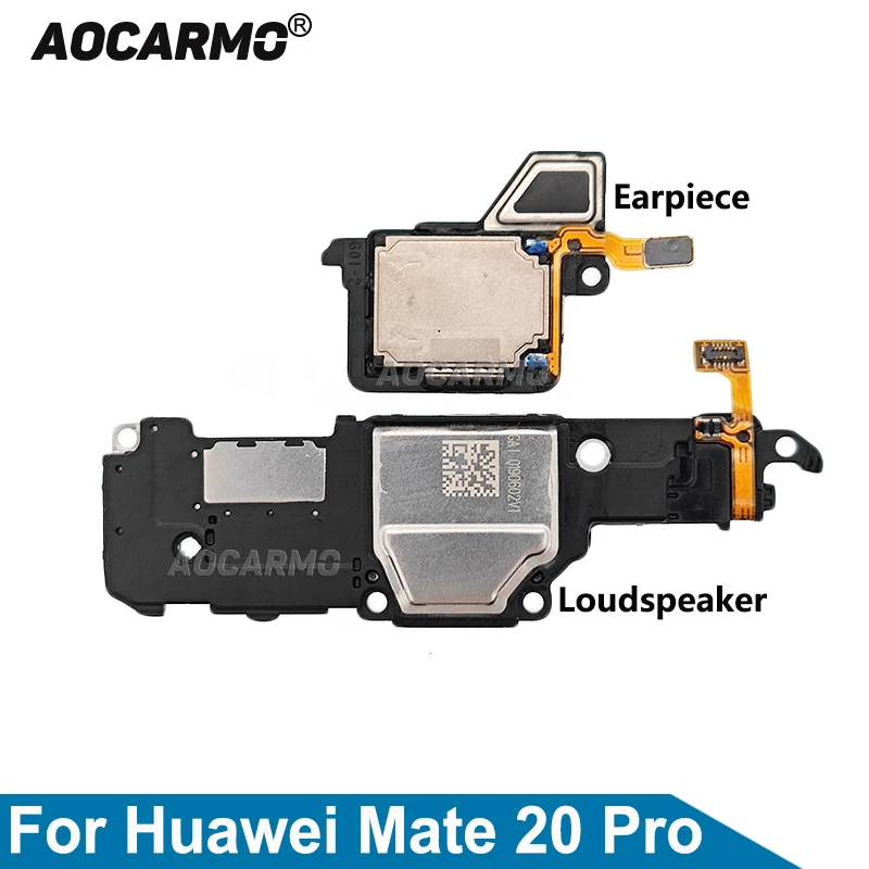 

Aocarmo For Huawei Mate 20 Pro 20Pro Top Earpiece Ear Speaker And Bottom Loudspeaker Buzzer Ringer Replacement Part