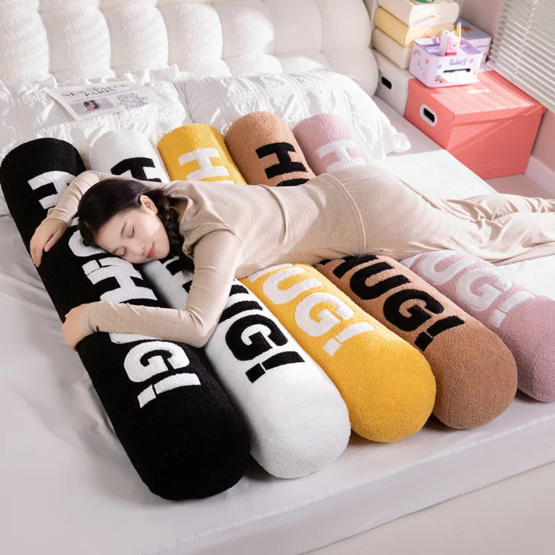 120cm HUG Long Pillow Inner Round Body Cushion with Zipper Washable Pad Rectangle Sleep Pillow Home Bedroom Bedding Accessories