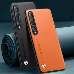 Luxury PU Leather Case For Xiaomi Mi 10 Mi10 5G Back Cover Silicone Shockproof Full Protection Phone Case For Xiaomi 10 Xiaomi10