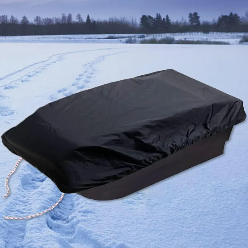 Sled Cover Ice Fishing Shelter Sled Travel Cover OxfordCloth Waterproof Dustproof Heavy Duty Storage Organizer Protective Sleeve