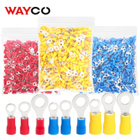500PCS Ring Crimp Terminal M4/M5/M6 Round Plugs Pre-insulated Ferrules Lugs For Splice Electricals Cable Wire End Connectors