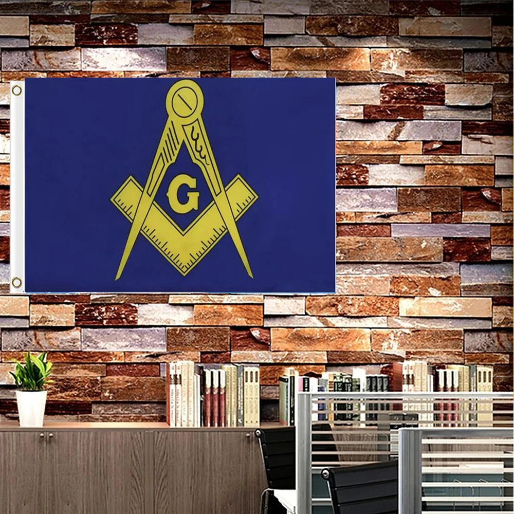 2X3FT Flag of the masons 3x5ft fabric hanging banner