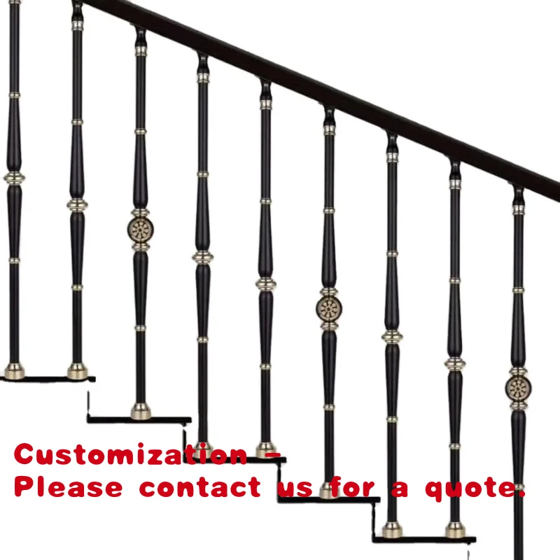 custom.New Cheap Aluminum Magnesium Alloy Interior Stair Decoration Balustrade Balcony Railing Corridor Railing