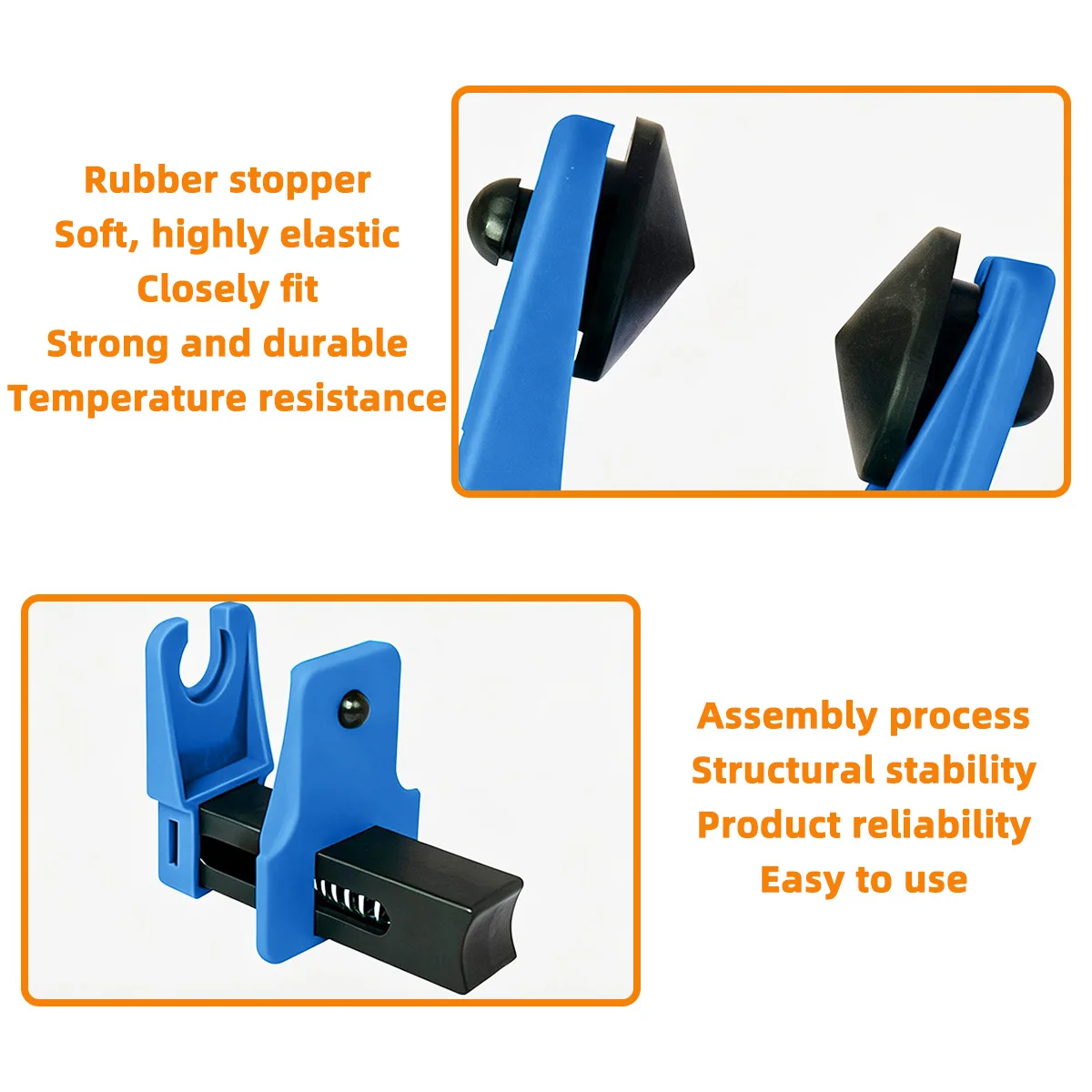 PINMOAP 4-teiliges Universal-Bremsleitungs-Klemmenwerkzeug-Set, Schlauchstopper für Brems- und Kraftstoffleitungen, Reparatur von Flüssigkeitslecks in Automobilen und Motorrädern – Detail 6