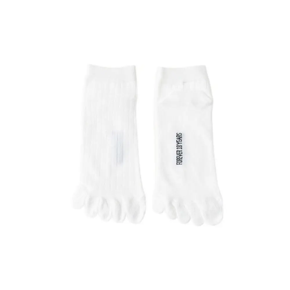 

With Separate Fingers Five Finger Socks Short Tube Anti Friction Low Cut Ankle Sports Socks Sweat-absorbing Breathable