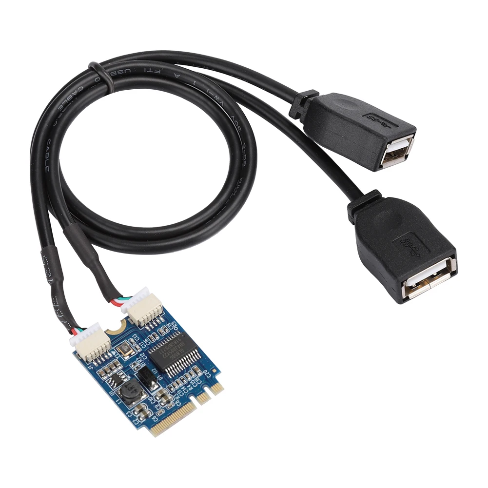 M.2 NGFF إلى بطاقة USB الناهض ، المفتاح ، إلى USB ، بطاقة توسيع الواجهة ، محول كابل منفذ مزدوج