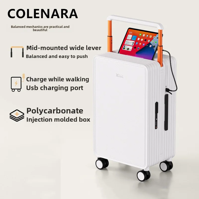 COLENARA Carry-on Travel Luggage 20 Inch Boarding Case 24" Trolley Case 26" Luggage Combination Case Women's Rolling Suitcase