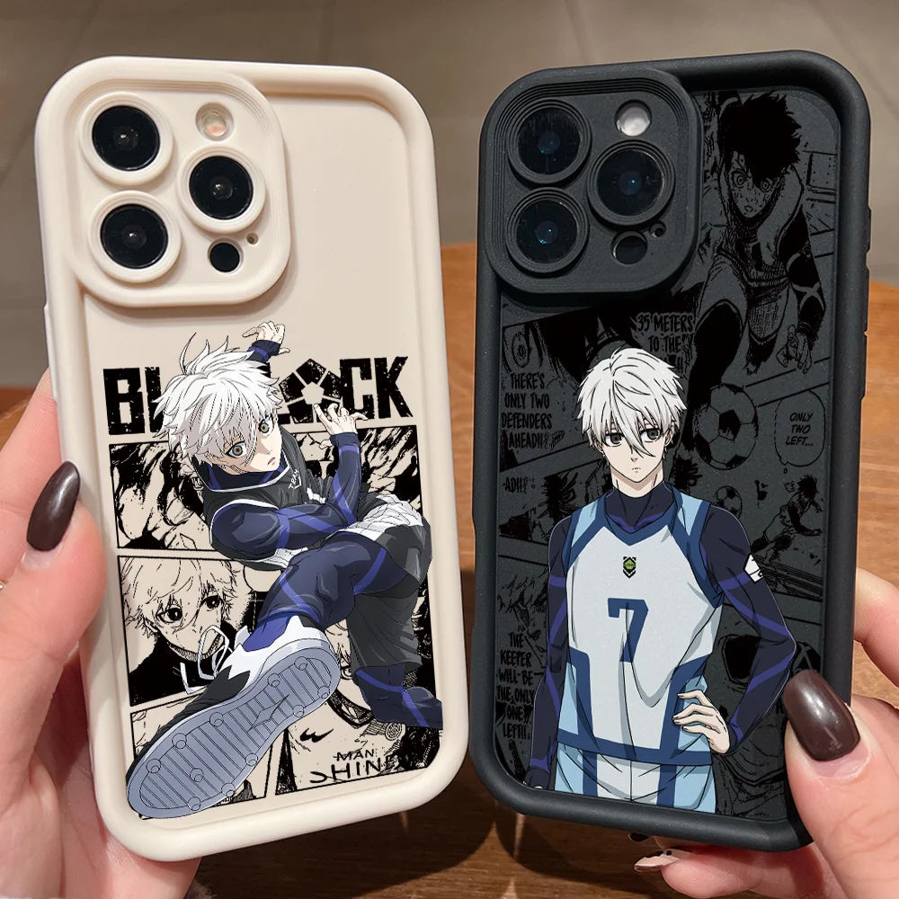 Blues Locks Nagis Seishiros Handyhülle für Motorola Moto G86 G85 G84 G75 G60 G54 G52 G35 G34 G32 EDGE 70 60 E40 E32 E22 5G Cover