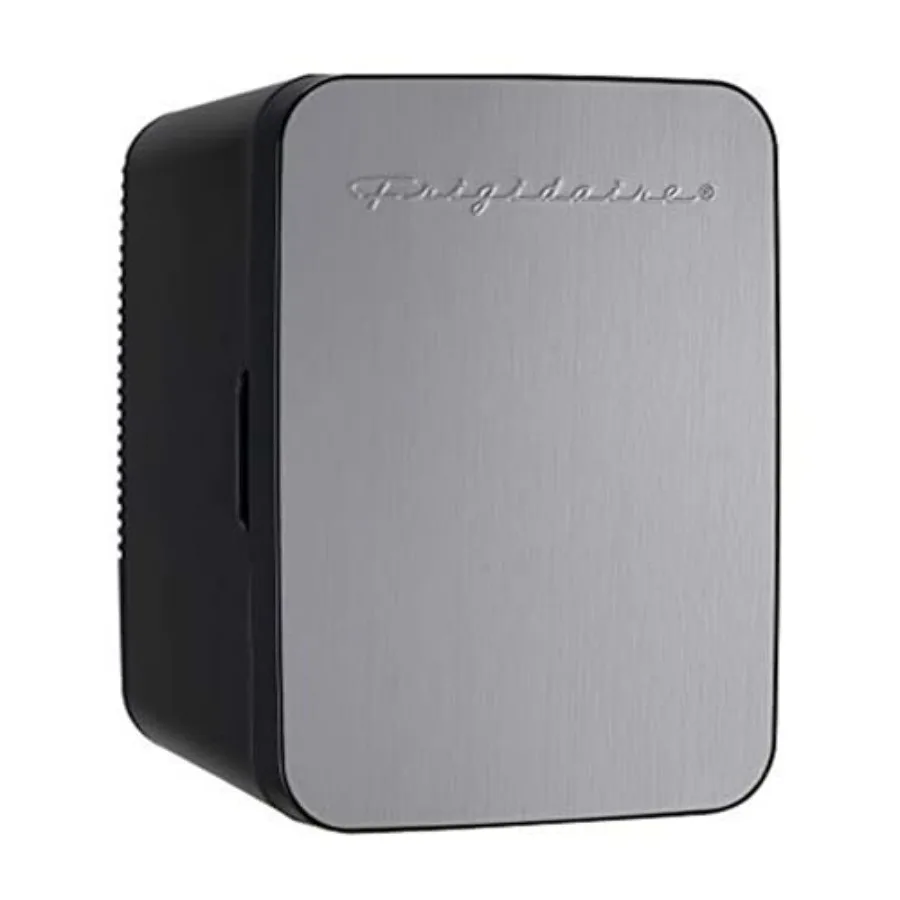 

Portable 10L 15-can Mini Fridge Brushed Stainless Steel Rugged Refrigerator for Outdoor Camping Car Travel Silver