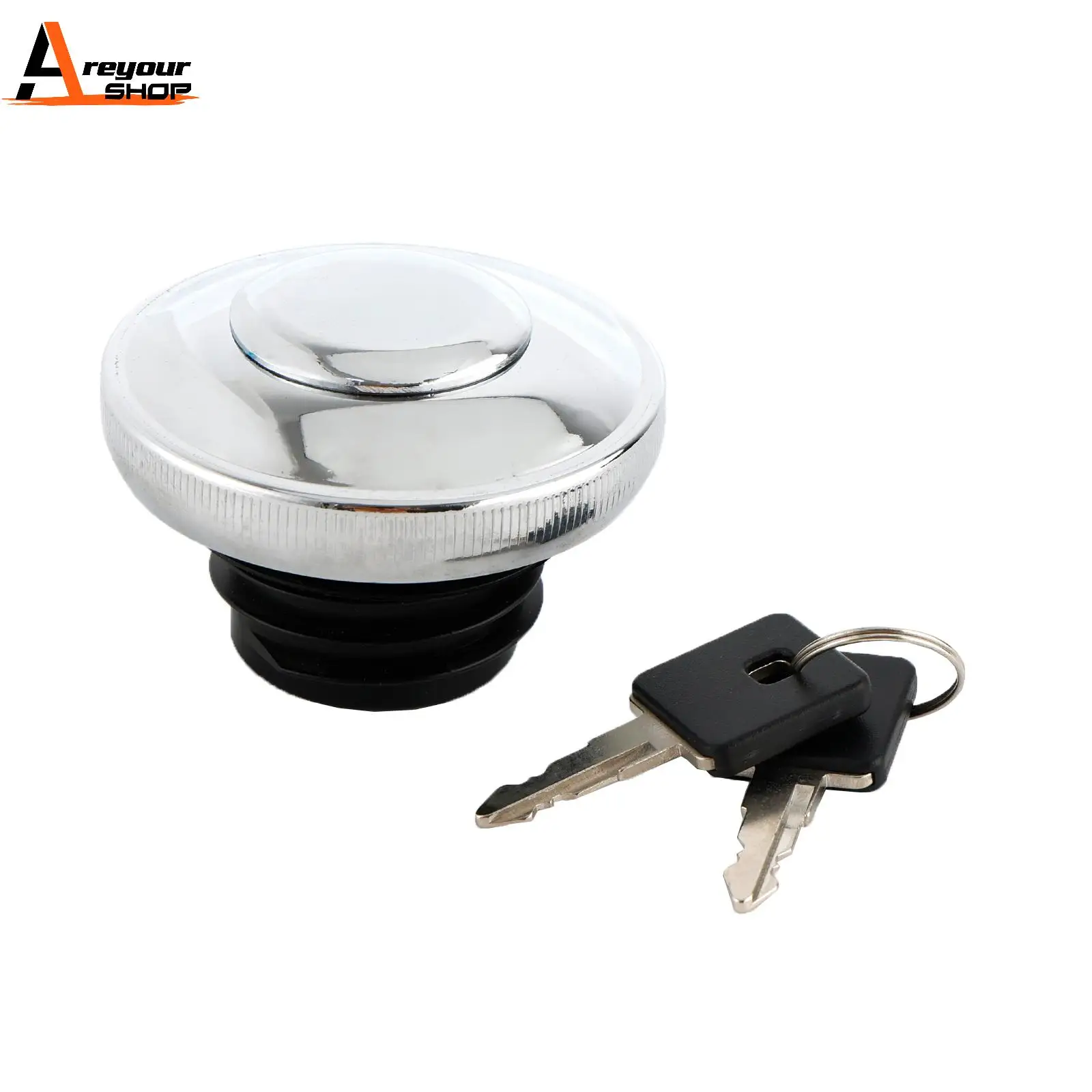 Areyourshop CHROME GAS FUEL CAP VENTED RIGHT THREAD FOR SPORTSTER 883 1200 91-11 #61272-92C