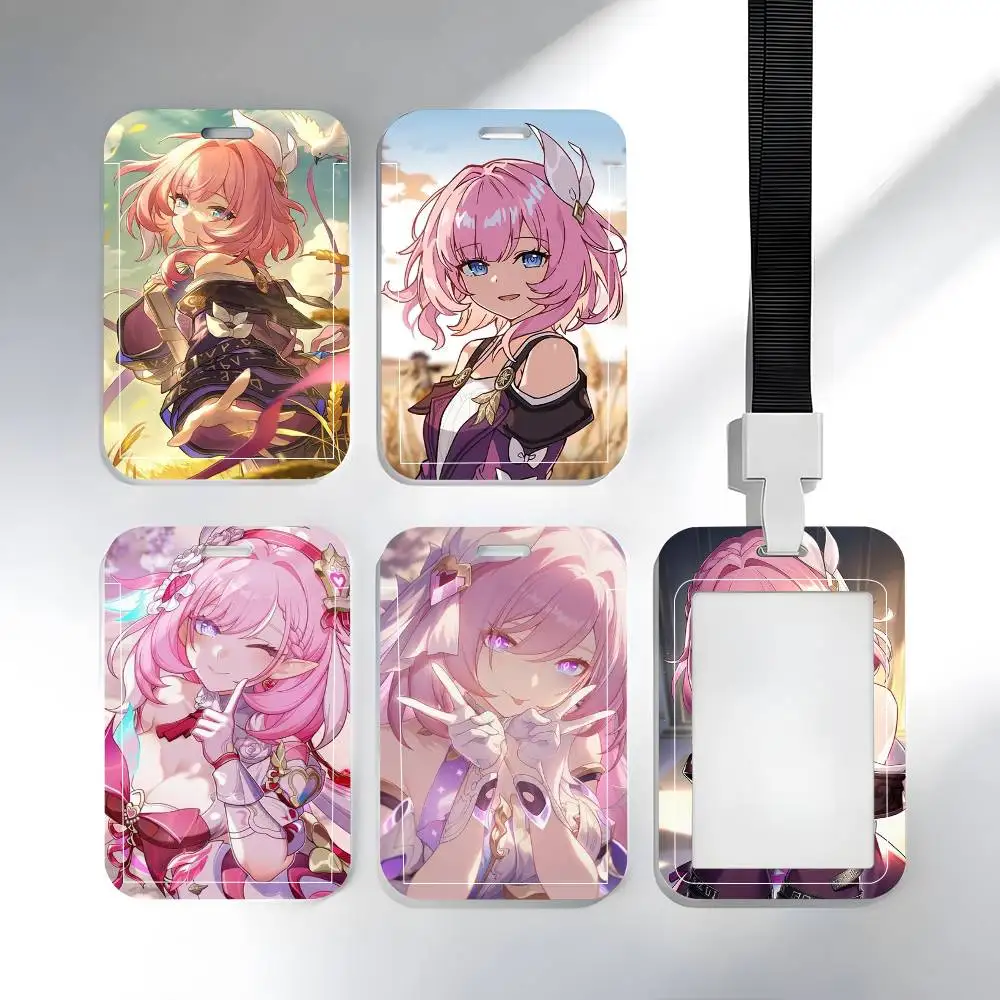 

1pc Anime Game Honkai Star Rail Cyrene ID Card Sleeve School Card Access ID Card Bus Meal Card Protective Sleeve Easy Push
