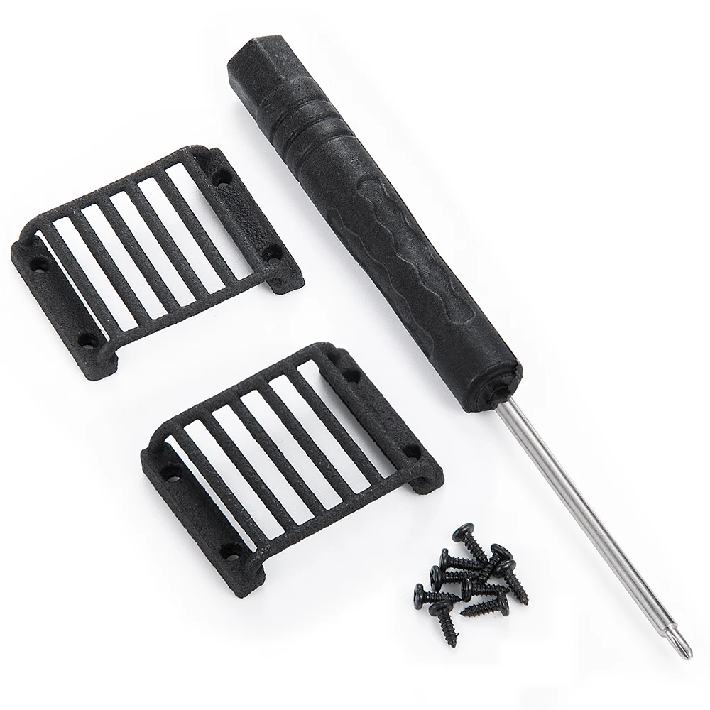 MIBIDAO Nylon Front Light Headlight Lamp Guard Grille Cover Protective Net Lampshade for TRX-4M Defender 1/18 RC Car Truck Model