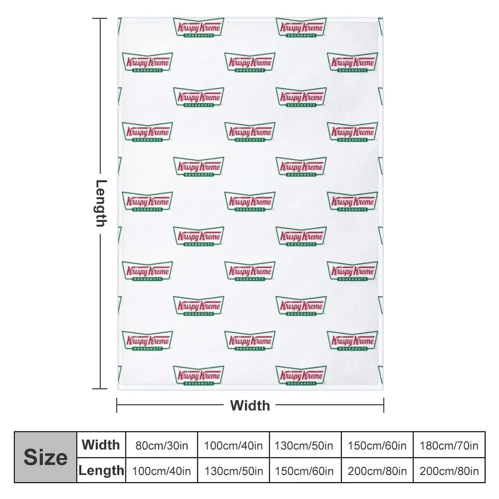 Krispy Kreme Throw Blanket Loose Beautifuls Blankets