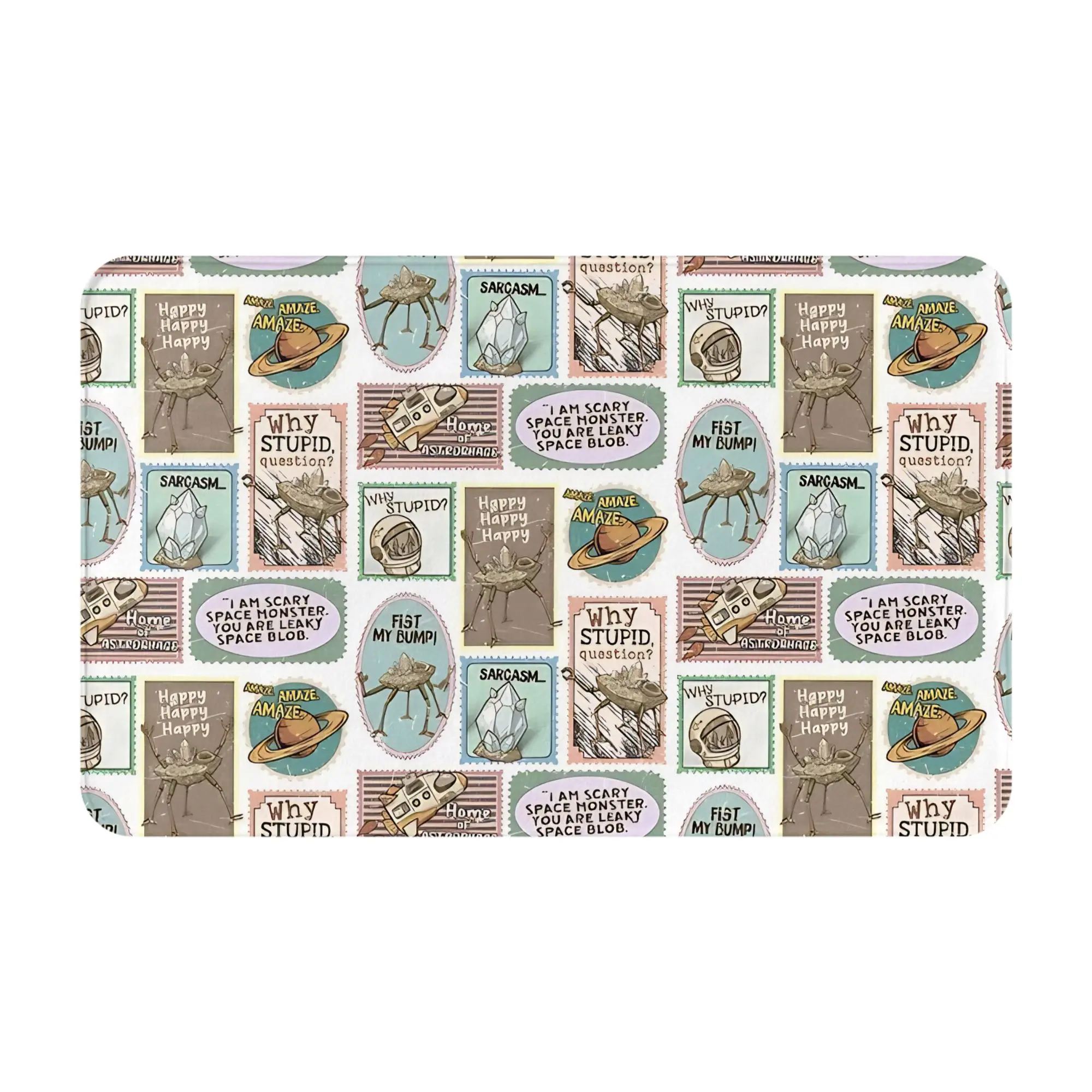 Stamps Space Explorer Sci Fi Nerd  Decorations Bedroom Mat Project-Hail-Mary Doormat Kitchen Carpet Balcony Rug Home Decoration