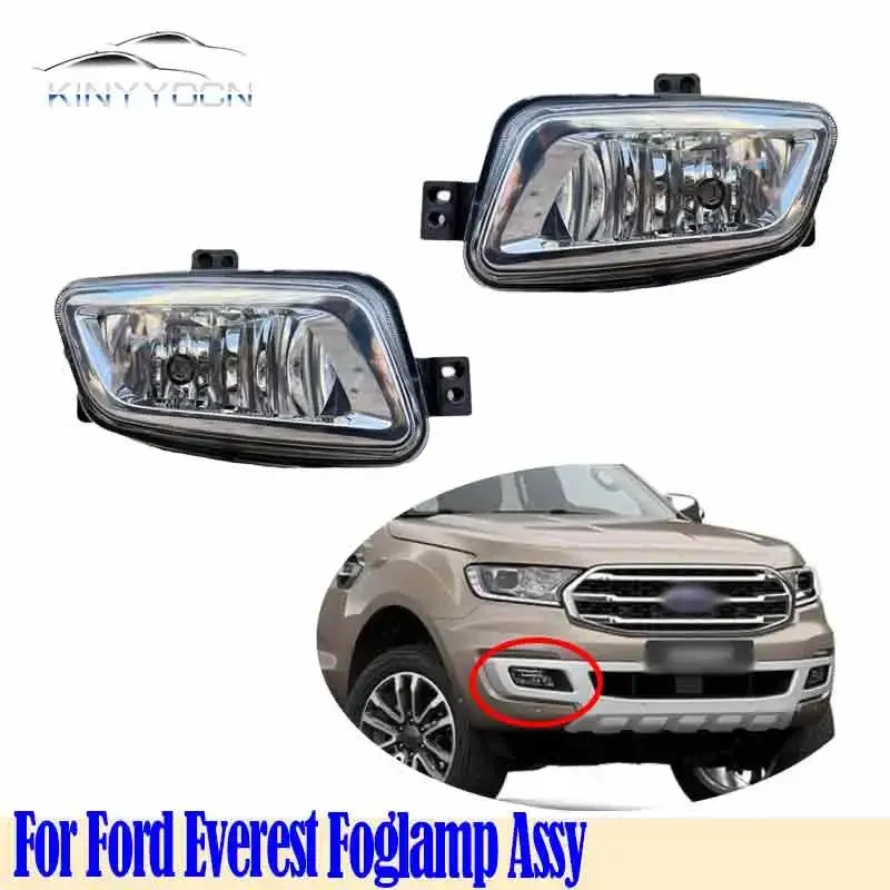 For Ford Everest 2015 16 17 18 19 20 21 Front Bumper Fog Light Foglight Fog Lamp Foglamp DRL Day Running Lamp Headlamp