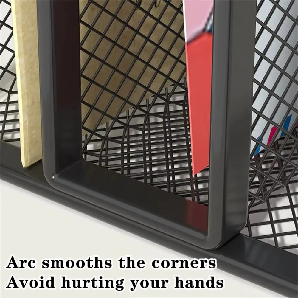High Quality Metal Table File Rack Mesh Three Layers Mail Holder Magazine Organizer School Office