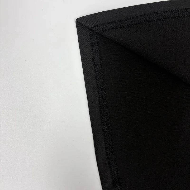 Patchwork Gerafftes Bandkleid für Damen Sexy Rollkragen Elegantes Hochgeschnittenes Abendkleid mit Langen Ärmeln – Detail 23