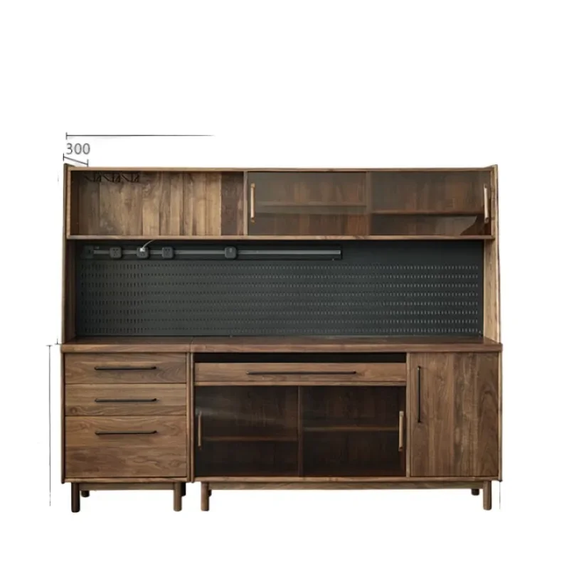 All solid wood side cabinet