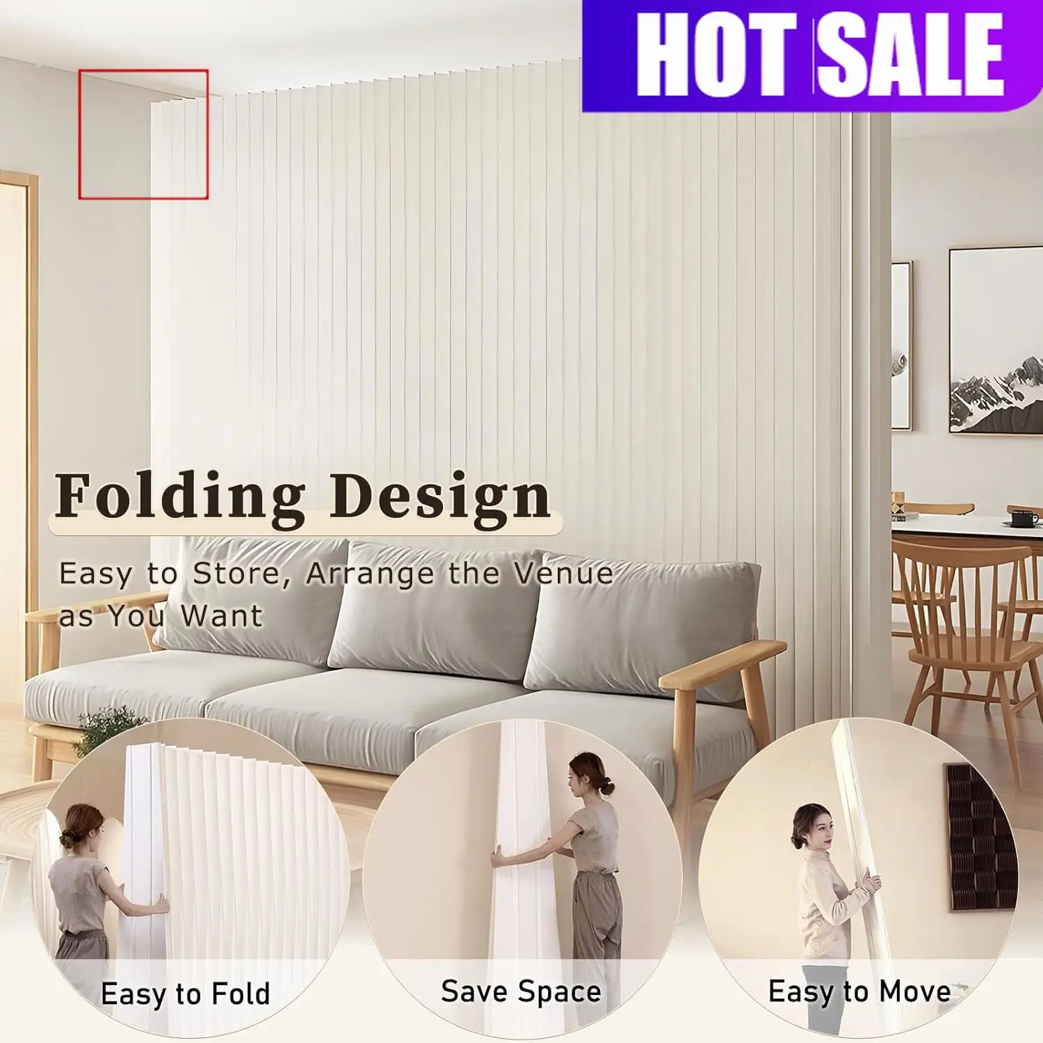 

Складные портативные разделители пространства из бумаги для общежитий, студий, офисов, для зонирования помещений