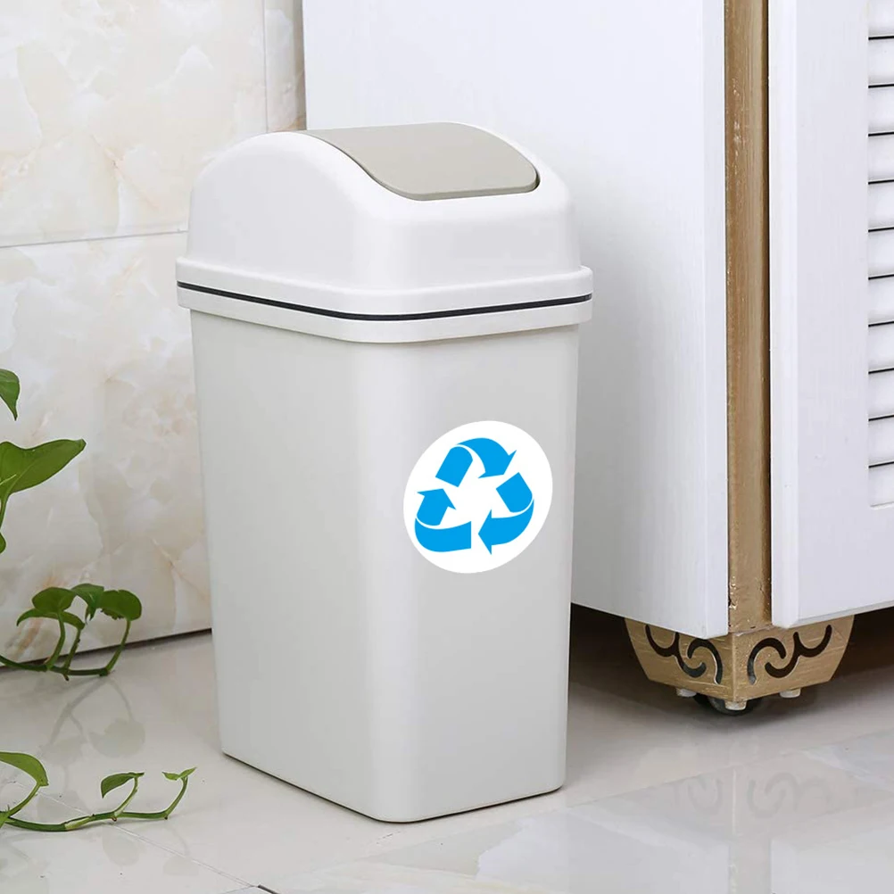 

PVC Trash Recycling Stickers Self Adhesive Garbage Labels for Stainless Steel Bin Container Removable Waterproof Classification