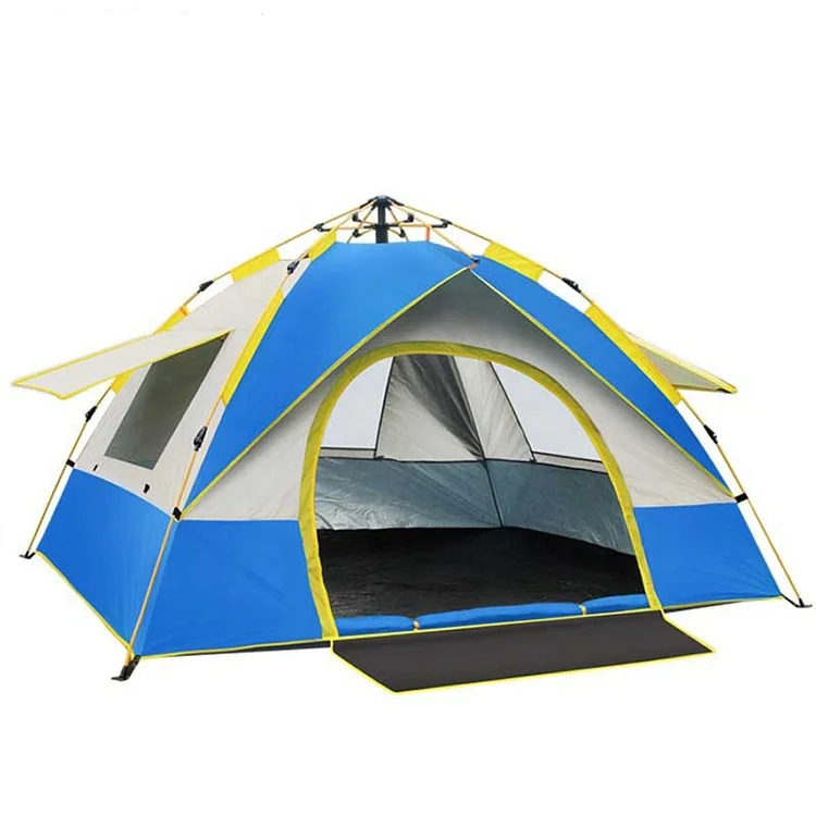 Factory wholesale outdoor 2-4 people automatic pop up camping tents and shelters for camping mountaineering