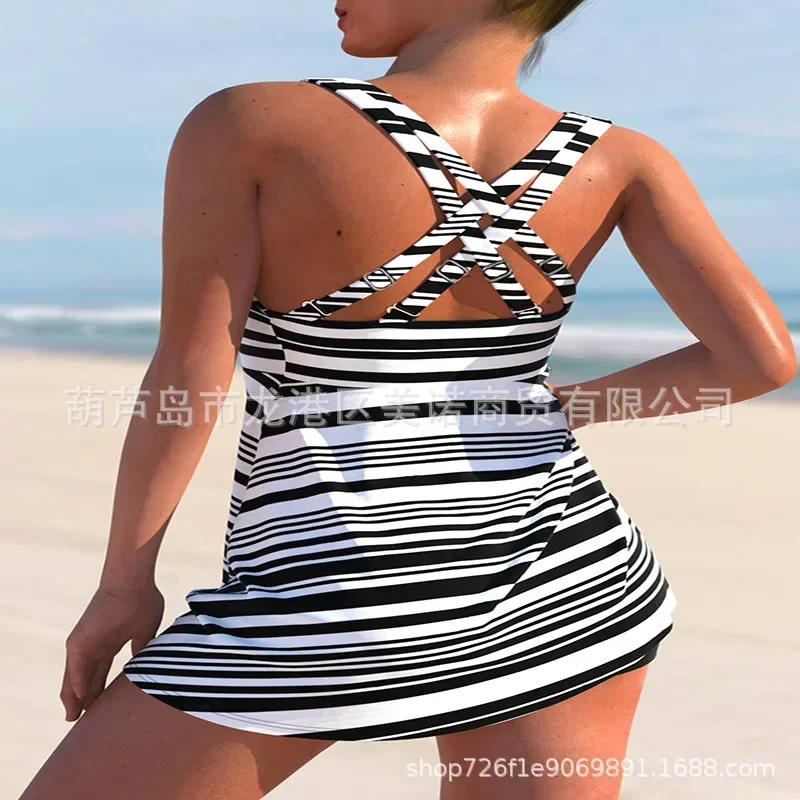 2025 Costumi da bagno donna Set bikini sexy Costume da bagno oversize femminile Tankini Costume da bagno Monokini Nuovo design Stampa Beachwear S-5XL