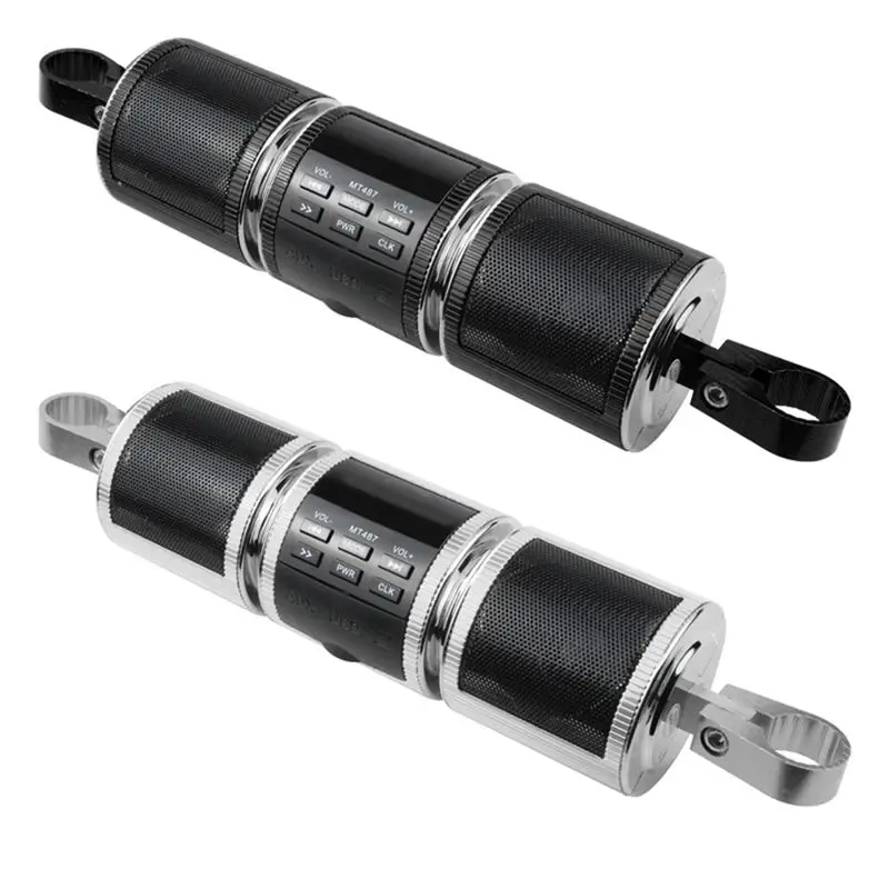 M50K-New Motorbike Car Bluetooth MP3 Audio Retrofit Audio Waterproof Speaker Multifunction With Display Dual Speakers