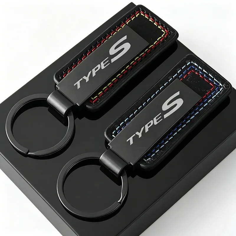 Porte-clés de voiture en alliage de fibre de carbone avec pendentif pour Honda Type S Badge Civic Crosstour HR-V INSIGHT