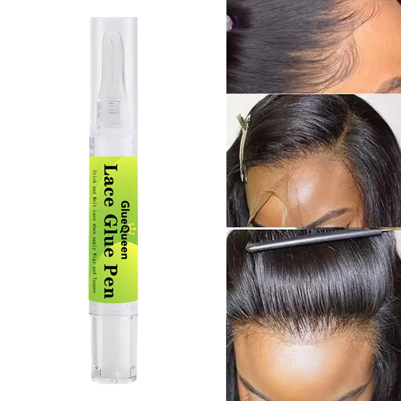 Lace Glue Pen 5ml Waterproof Extra Strong Wholesale Custom Label Of Lace Front Wig Glue For Human Hair Wigs