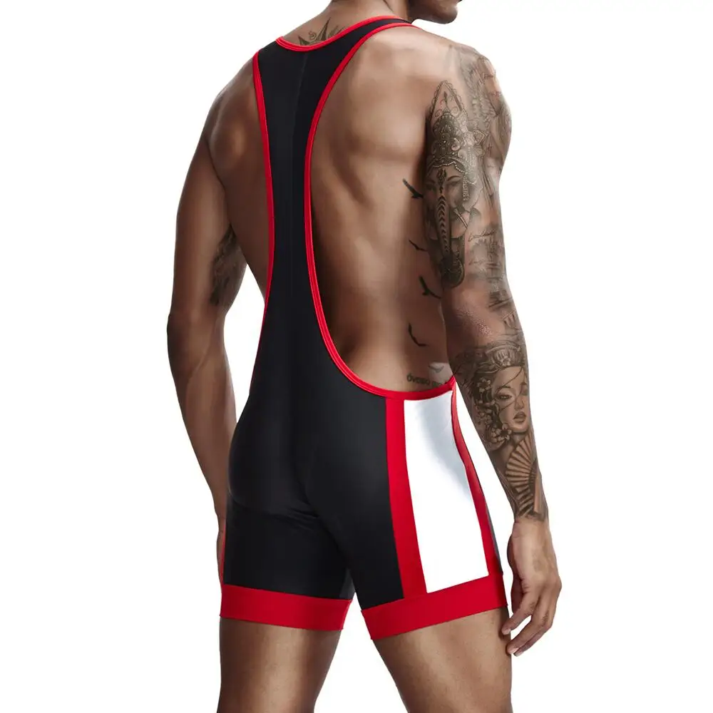 Mens Undershirts Slim Bodysuit Shaper Wrestling Singlets Jumpsuits Sexy Underwear Bodywear Sports Bodybuilding Singlets Onesie