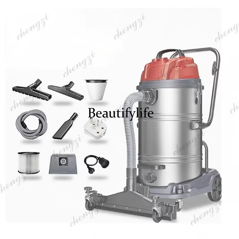 81 Industrial Explosion Proof Vacuum Cleaner High Temperature Resistance High Suction Power For Factory Workshop Metal Shavings