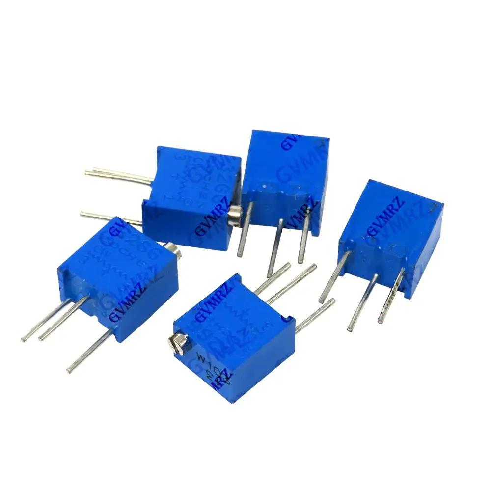 10PCS 3266W  504 500K  5K Trimmer resistor Assortment Kit Variable Resistors for Arduino, DIY Electronics 202 2K 104 100K 105 1M