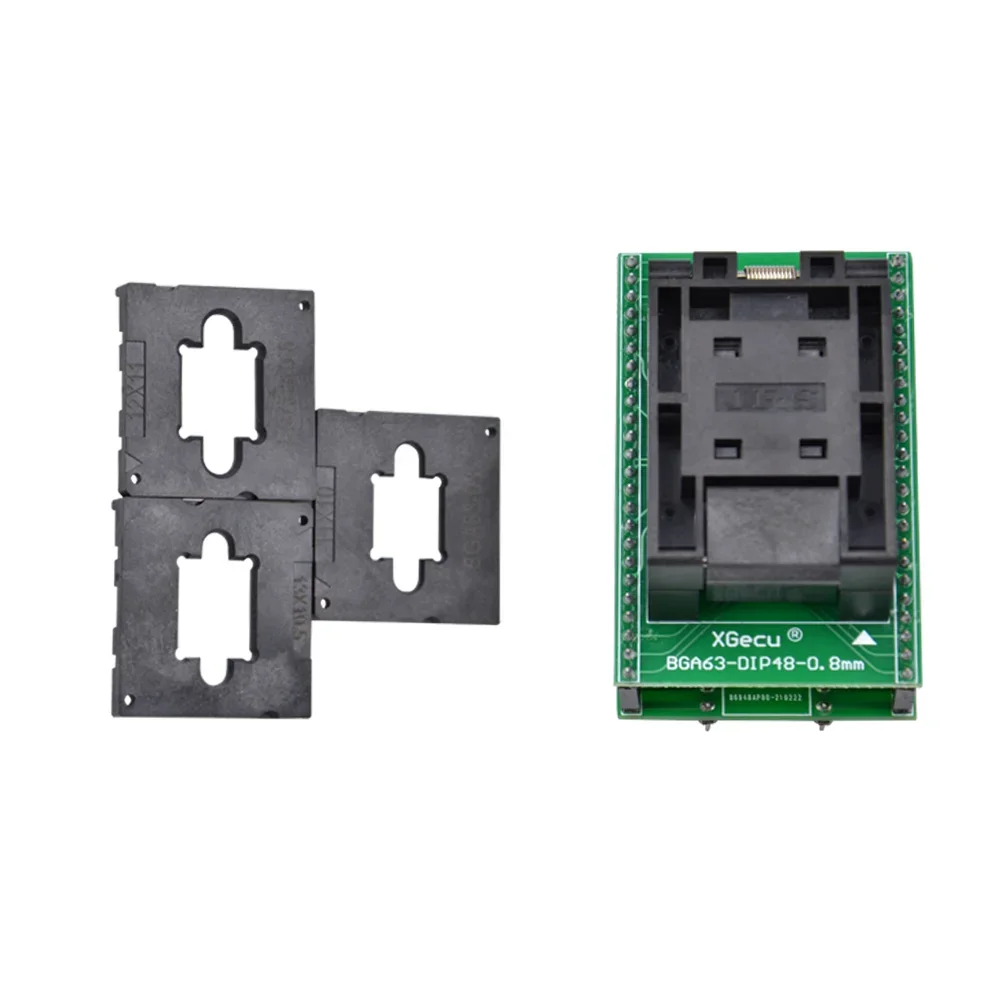 

Adapter Only For XGecu T56 Nand Programmer Limit Frame with 3 Socket BGA63 Test Clip Smart Chip for T56 Base Programming