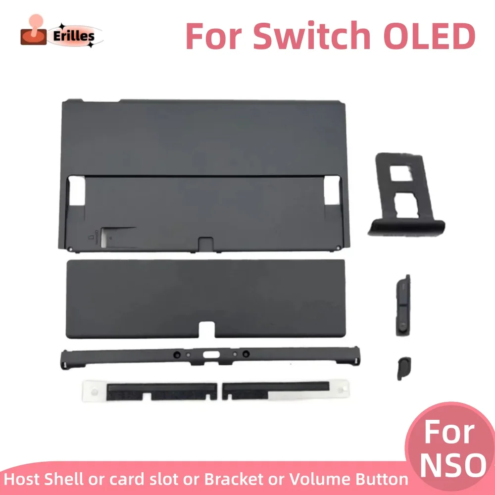 

For Switch OLED Back Shell Replacement Shell OLED Back Cover Dust Net Bracket For NS OLED Host Shell Repair Parts