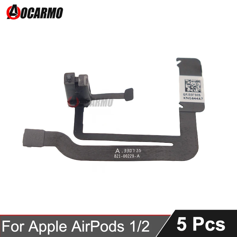 Aocarmo 5Pcs/Lot For Apple AirPods 1 2 Charging Case Battery Box Light Flex Cable Replacement Part