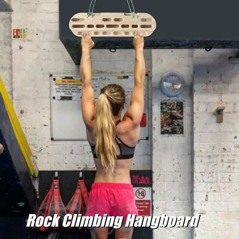 Imagem -04 - Indoor Rock Climbing Fingerboard Harness Tools Força Rock Board Dedo Voltar Treinamento de Ombro Pull up Fingerboard Hangboard