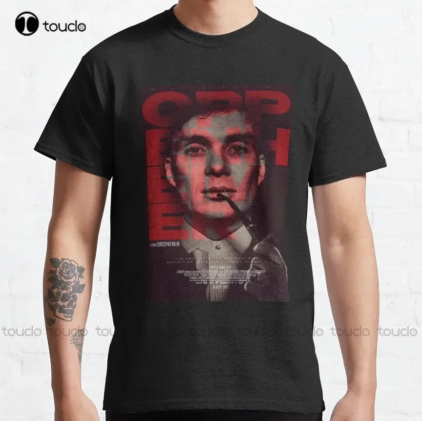 Oppenheimer (2023) Poster Classic T-Shirt Ishing Shirts For Men Sleeve Printed Tee Custom Gift Xs-5Xl Streetwear