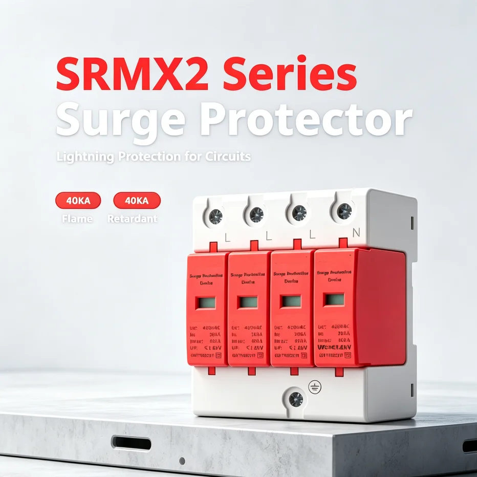 40KA 420V Surge Protection Device T2 Type Modular Surge Suppressor Quick Replace SPD Lightning Surge Protector