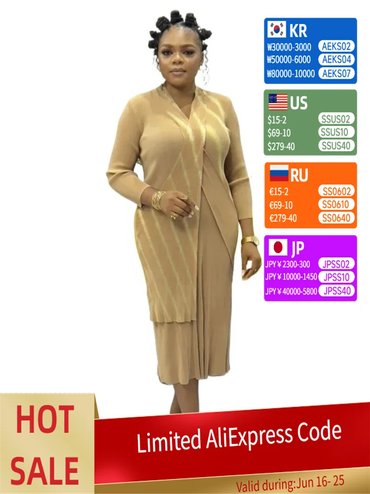 

Wholesale New Bronzing Splicing Cross V-neck Dress Fashion Loose Women's Dress 2025 Summer Fashion Hot Sales Festival Dresses