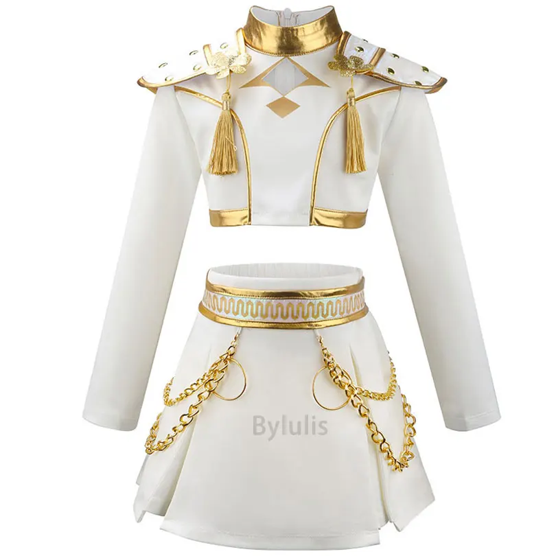 أزياء الهالوين للفتيات أزياء شيطان هنتر رومي زوي التأثيرية أزياء الفتيات الموحدة كرنفال موضوع ملابس أداء الحفلات