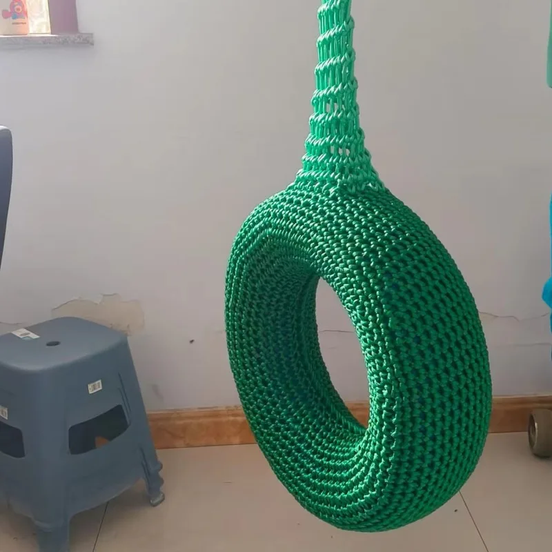 Custom color nylon indoor playground toy hammock swing set for school gardens, trampoline parks and playhouses